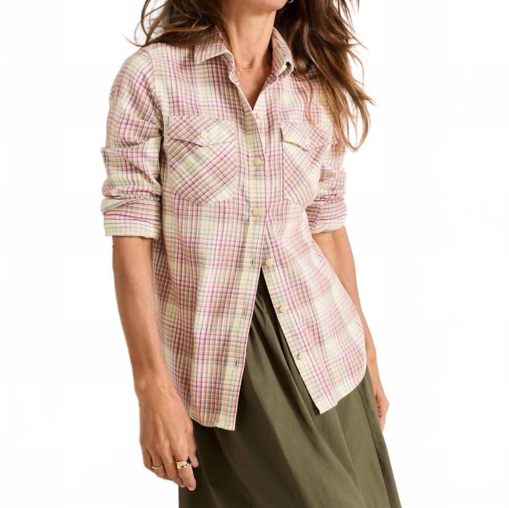 NEW PENDLETON perfect two pocket shirt in ivory plaid